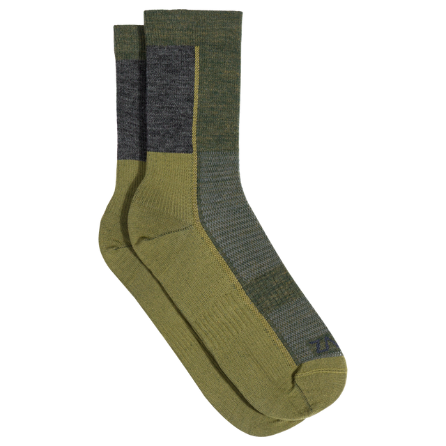 Senti, calze medie in lana merino, colore Avocado Green