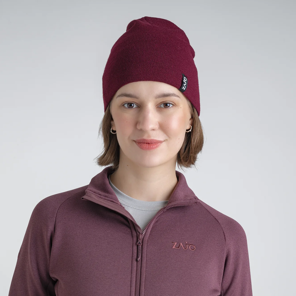 Signo Merino Beanie — Decadent Red