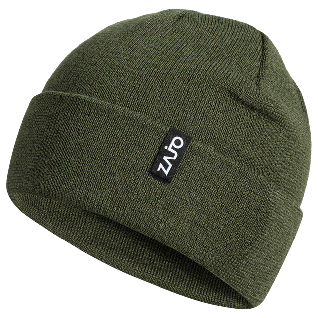 Stilo, berretto urbano in lana merino, colore Dark Olive