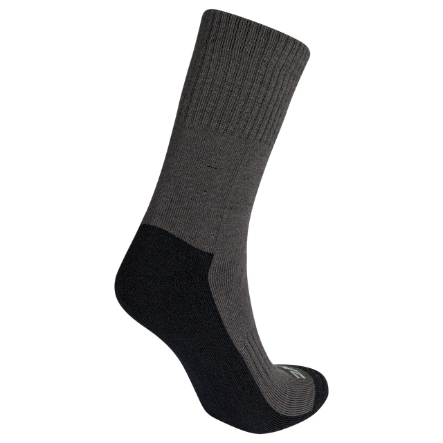 Termo, calze in lana merino per bambini, colore Off Black