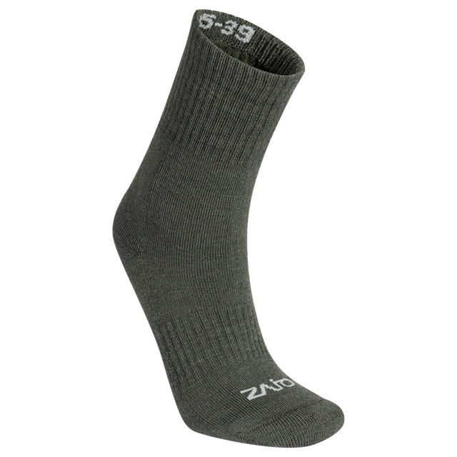 Termo, calze in lana merino, colore Dark Olive