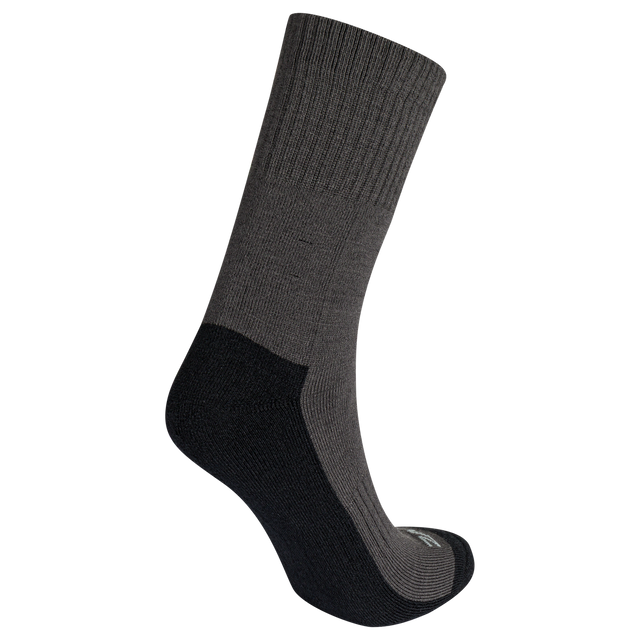 Termo, calze in lana merino, colore Off Black