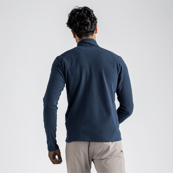 Auro Men's Fleece Zip Top — Harbor Blue