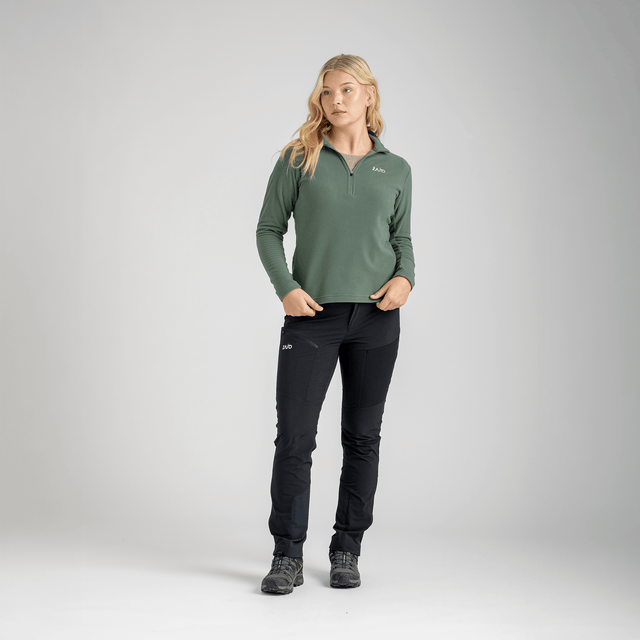 Auro, felpa in pile con zip da donna, colore Dark Navy