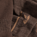Hejma, calze medie in lana merino, colore Cocoa Brown