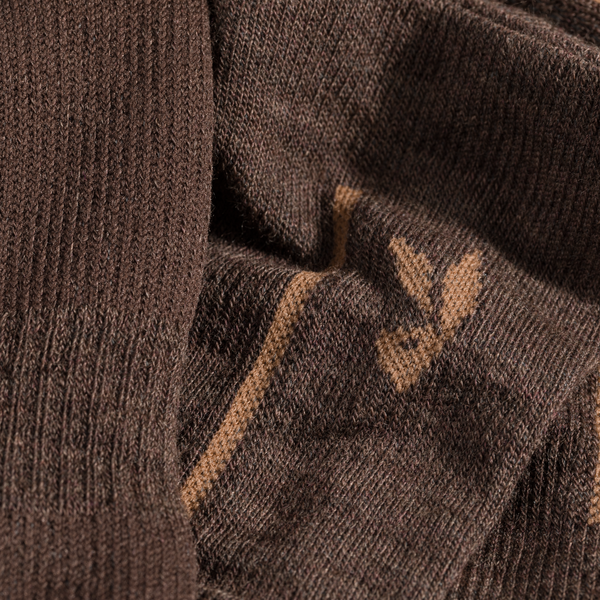Hejma, calze medie in lana merino, colore Cocoa Brown