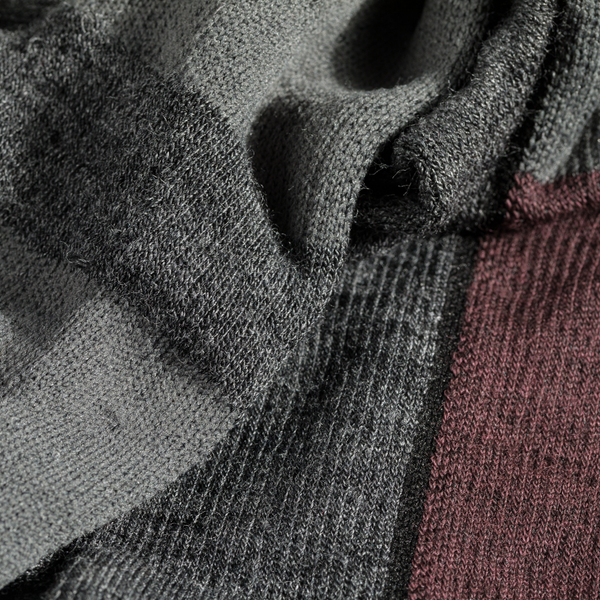 Hejma, calze medie in lana merino, colore Decadent Red