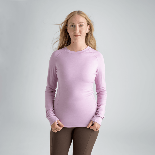 Hejma, maglia a maniche lunghe in lana merino da donna, colore Taupe Beige