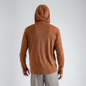 Kora, felpa con cappuccio in lana merino da uomo, colore Decadent Red