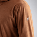 Kora, felpa con cappuccio in lana merino da uomo, colore Decadent Red