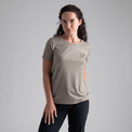 Kora, maglietta in lana merino da donna, colore Grey Navy