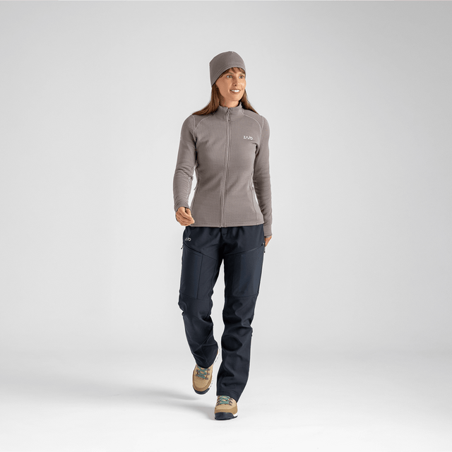Kovri Women's Merino Grid Jacket — Taupe Beige