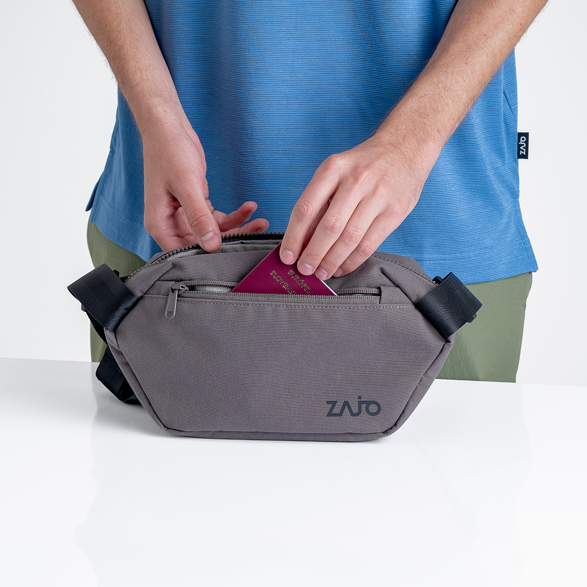 Monda, borsa a tracolla, colore Falcon Grey