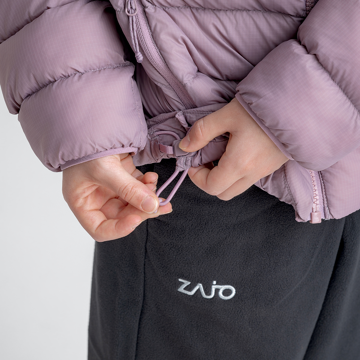 Musko Kid's Insulated Hooded Jacket — Iced Mauve