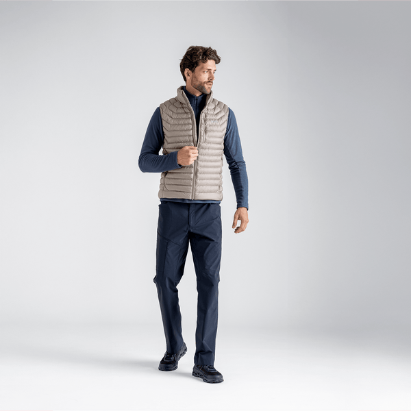 Nubaro, gilet imbottito da uomo, colore Thyme Green