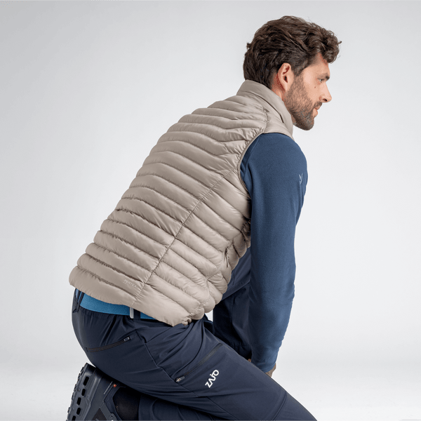 Nubaro, gilet imbottito da uomo, colore Thyme Green