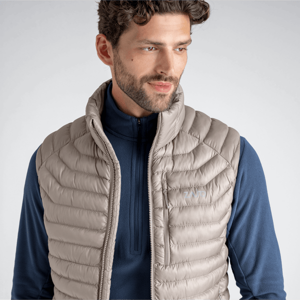 Nubaro, gilet imbottito da uomo, colore Thyme Green