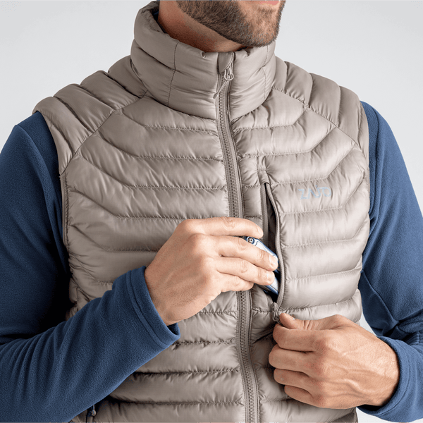 Nubaro, gilet imbottito da uomo, colore Thyme Green