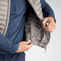 Nubaro, gilet imbottito da uomo, colore Thyme Green