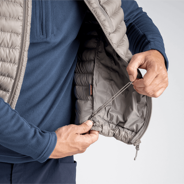 Nubaro, gilet imbottito da uomo, colore Thyme Green