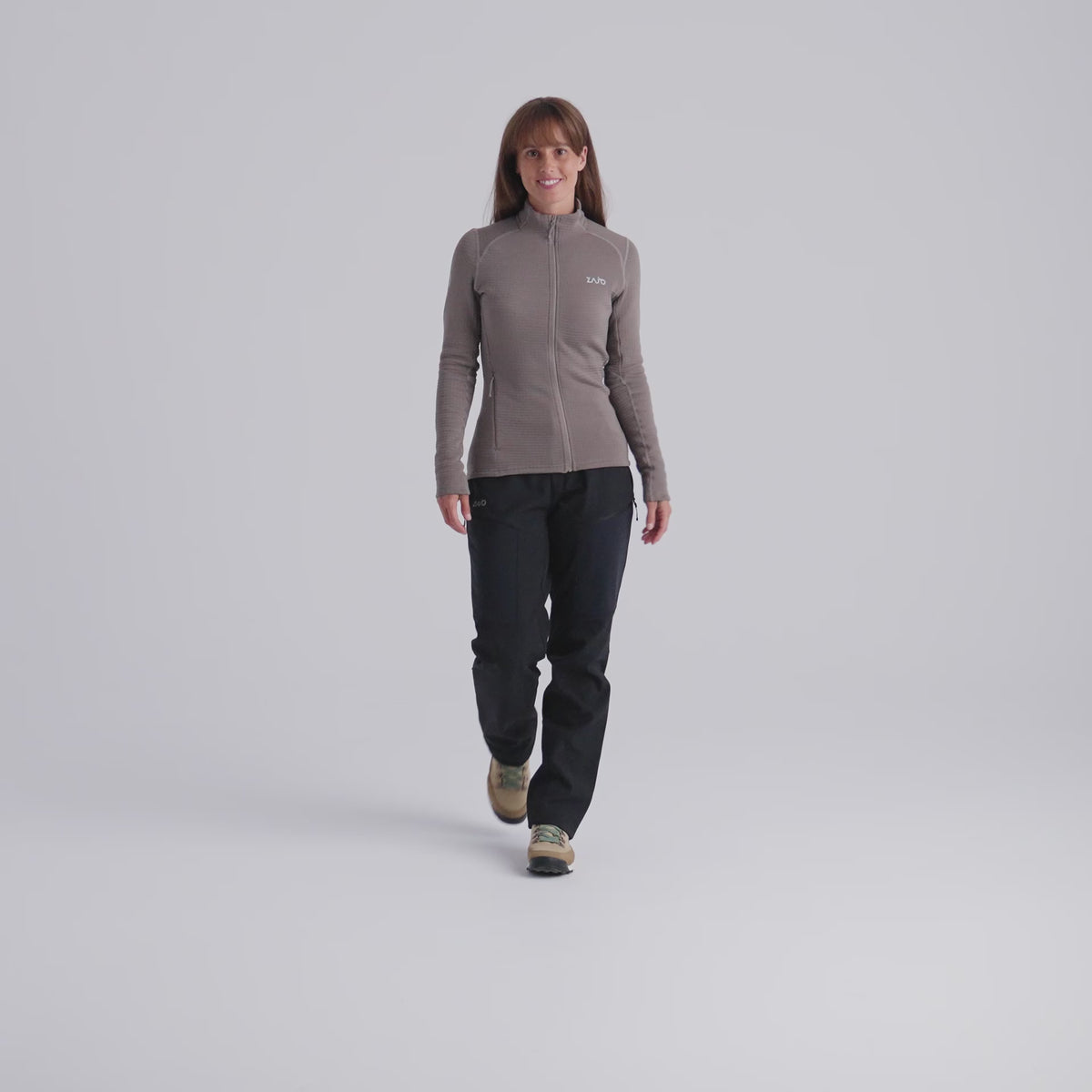 Kovri Women's Merino Grid Jacket — Golden Brown