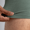 Senti, boxer in lana merino da uomo, colore Thyme Green