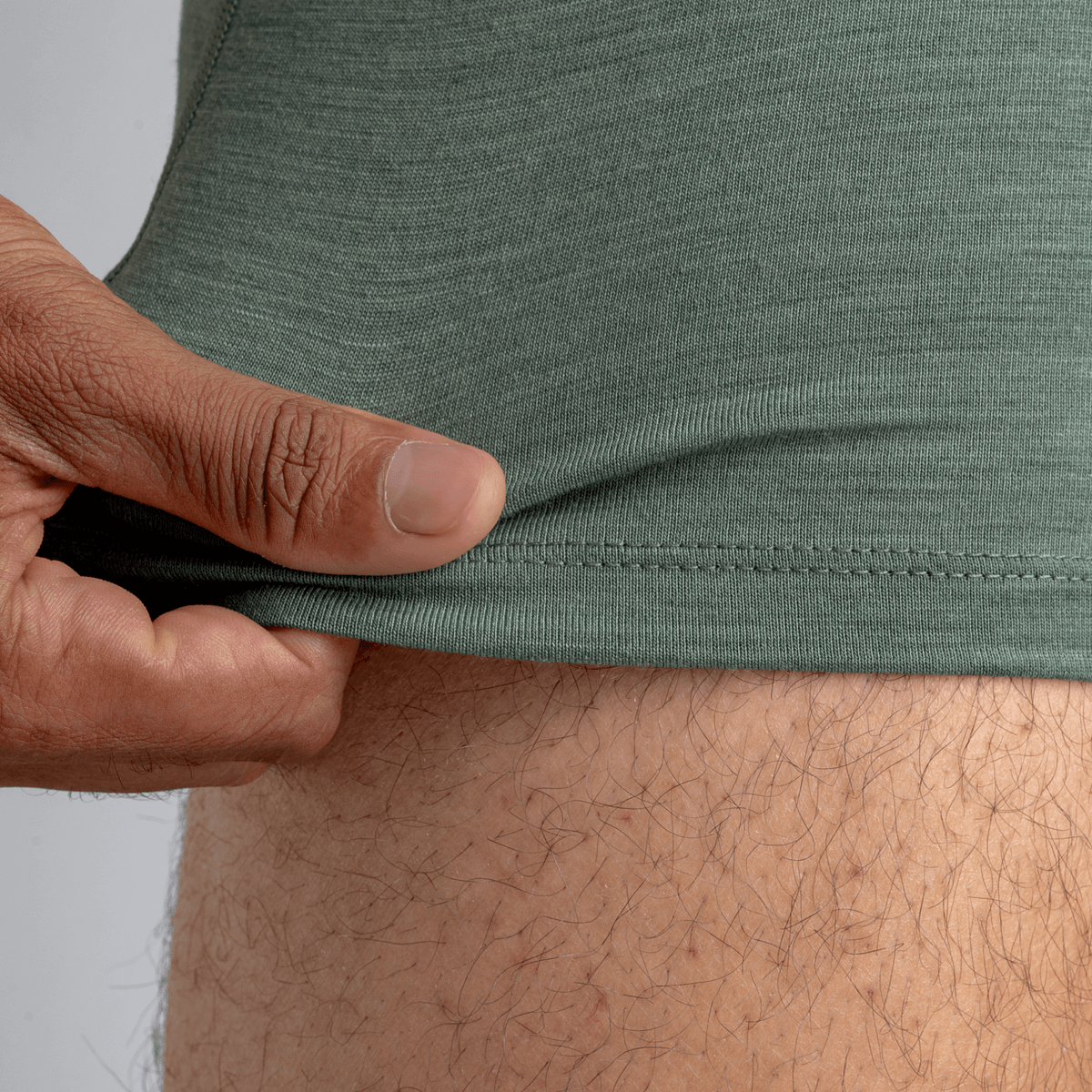 Senti, boxer in lana merino da uomo, colore Thyme Green