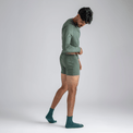 Senti, boxer in lana merino da uomo, colore Thyme Green