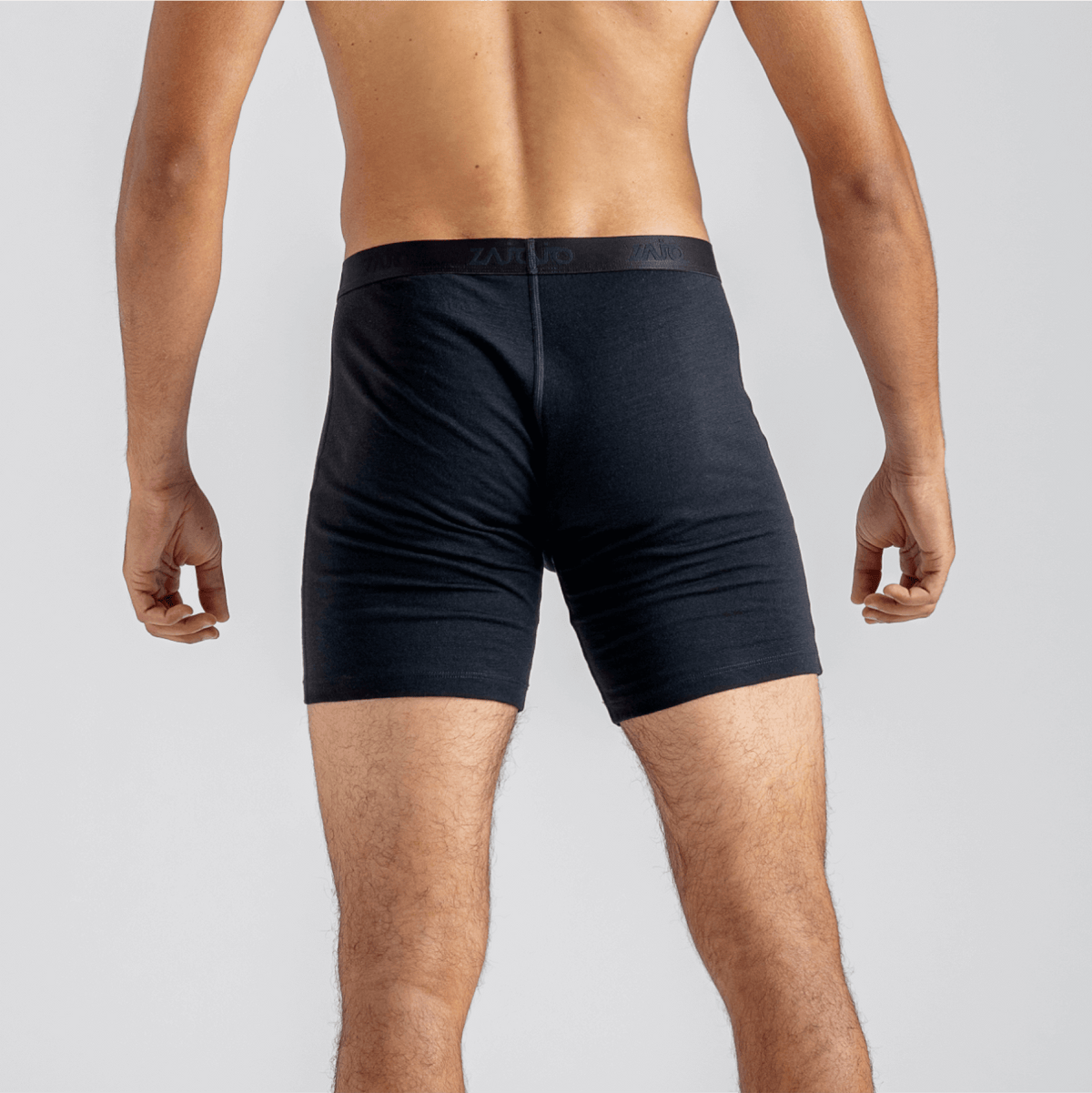 Senti, boxer lunghi in lana merino da uomo, colore Dark Navy
