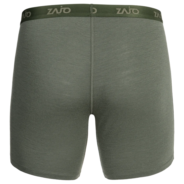 Senti Men's Merino Boxer Briefs Long — Thyme Green