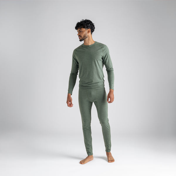 Senti, maglia a maniche lunghe in lana merino da uomo, colore Dove Grey