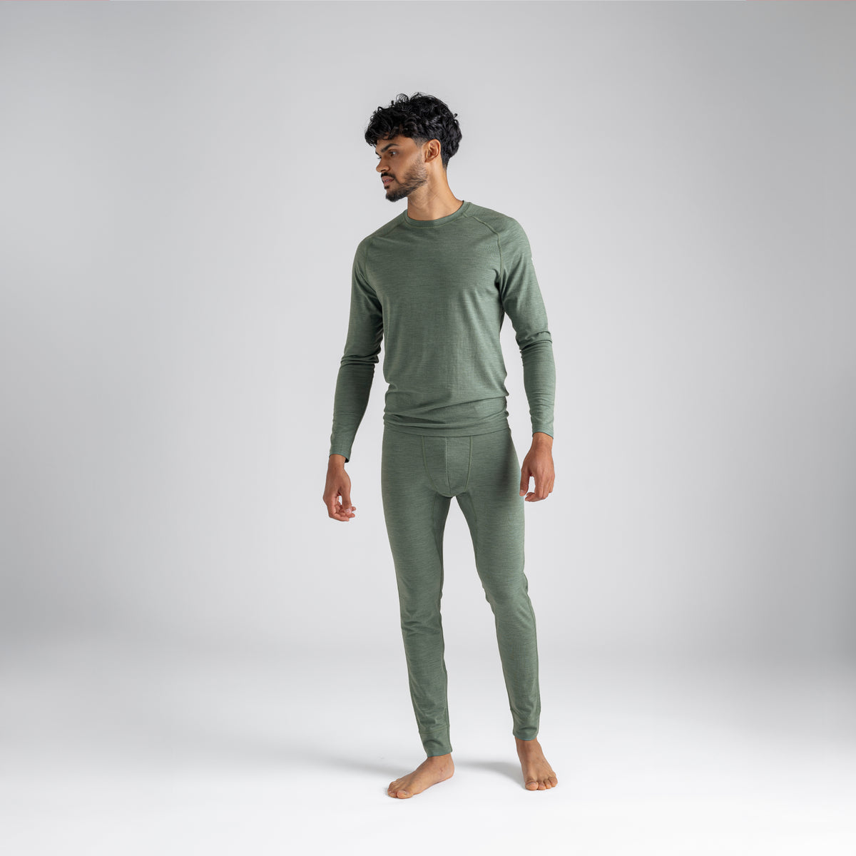 Senti, maglia a maniche lunghe in lana merino da uomo, colore Amber Gold