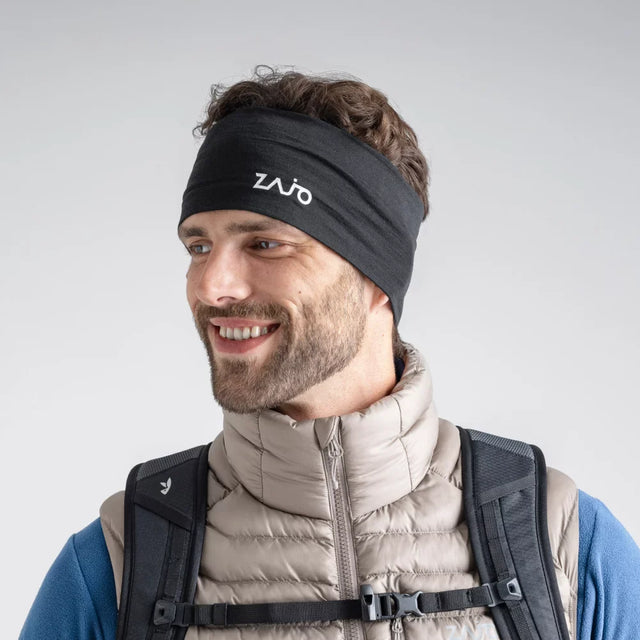 Senti, fascia in lana merino, colore Grey Navy