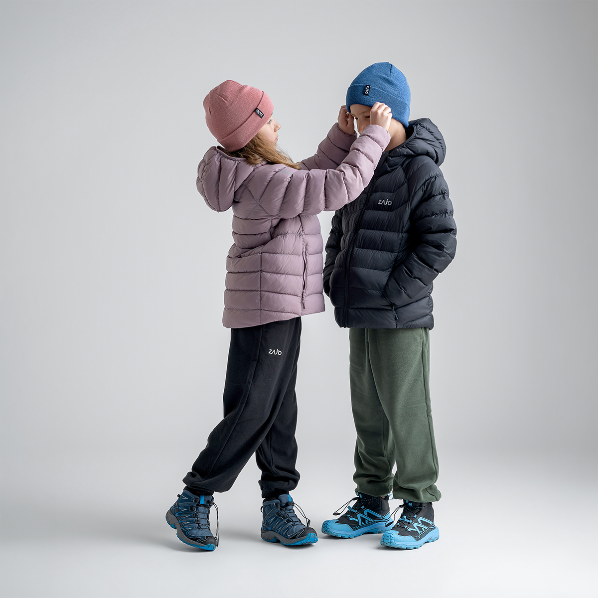 Musko Kid's Insulated Hooded Jacket — Iced Mauve